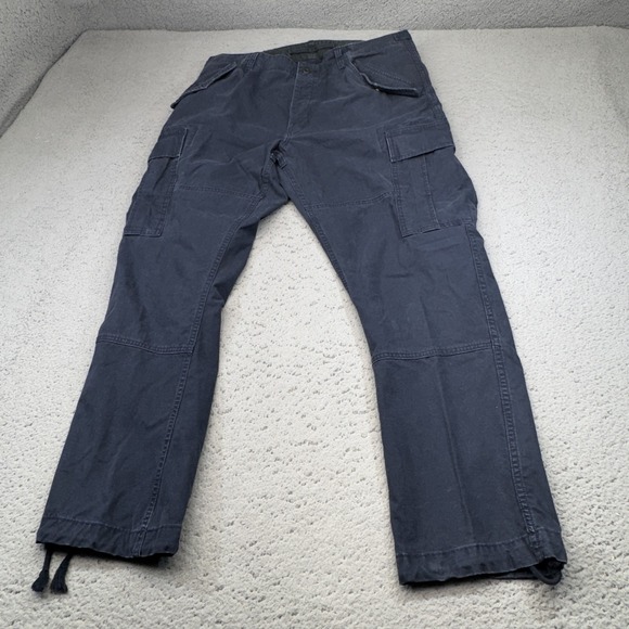 Polo Ralph Lauren Pants Mens 36 Navy Cargo Utility Surplus Chino Paratrooper